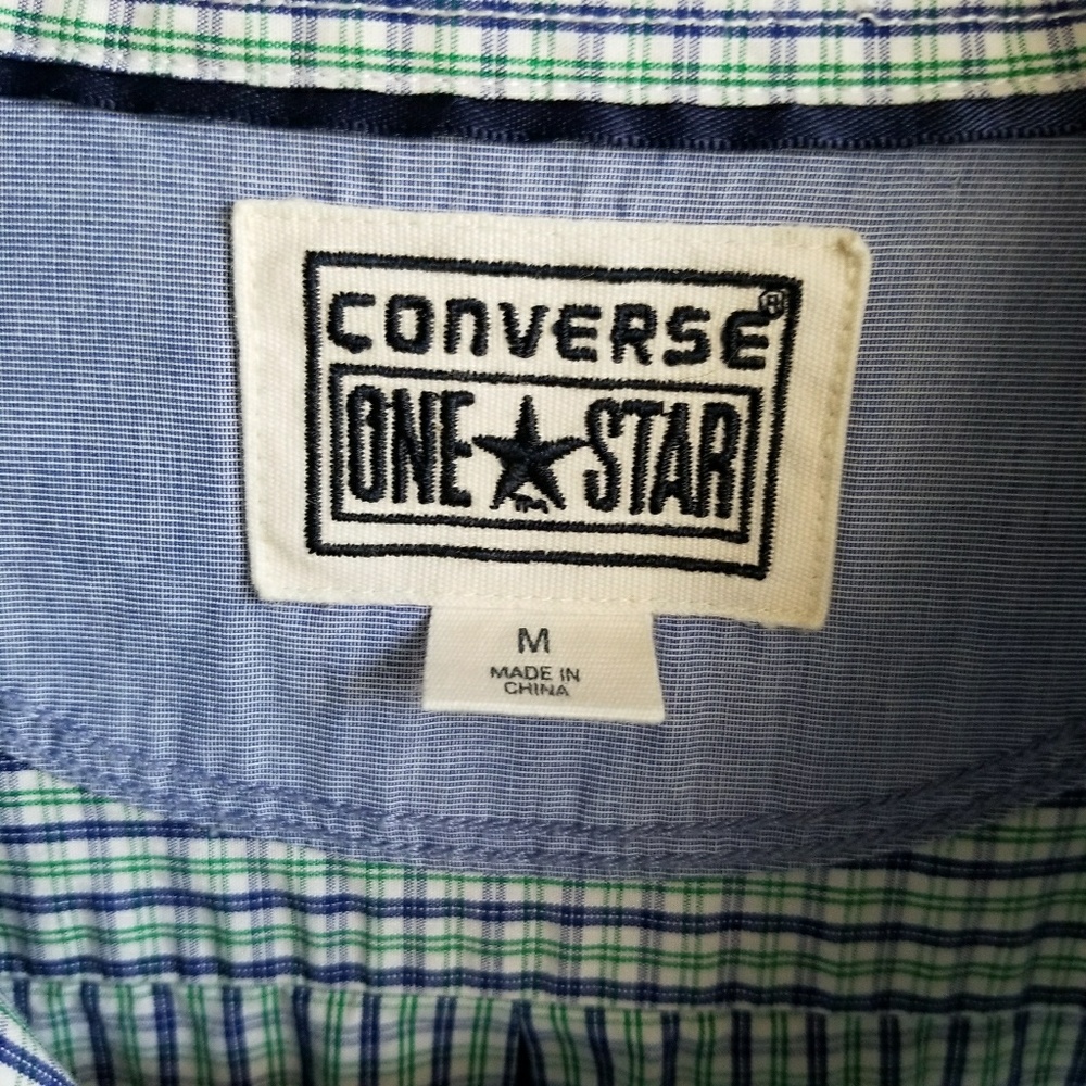Converse Button Down Long Sleeve Checkered Shirt - image 3